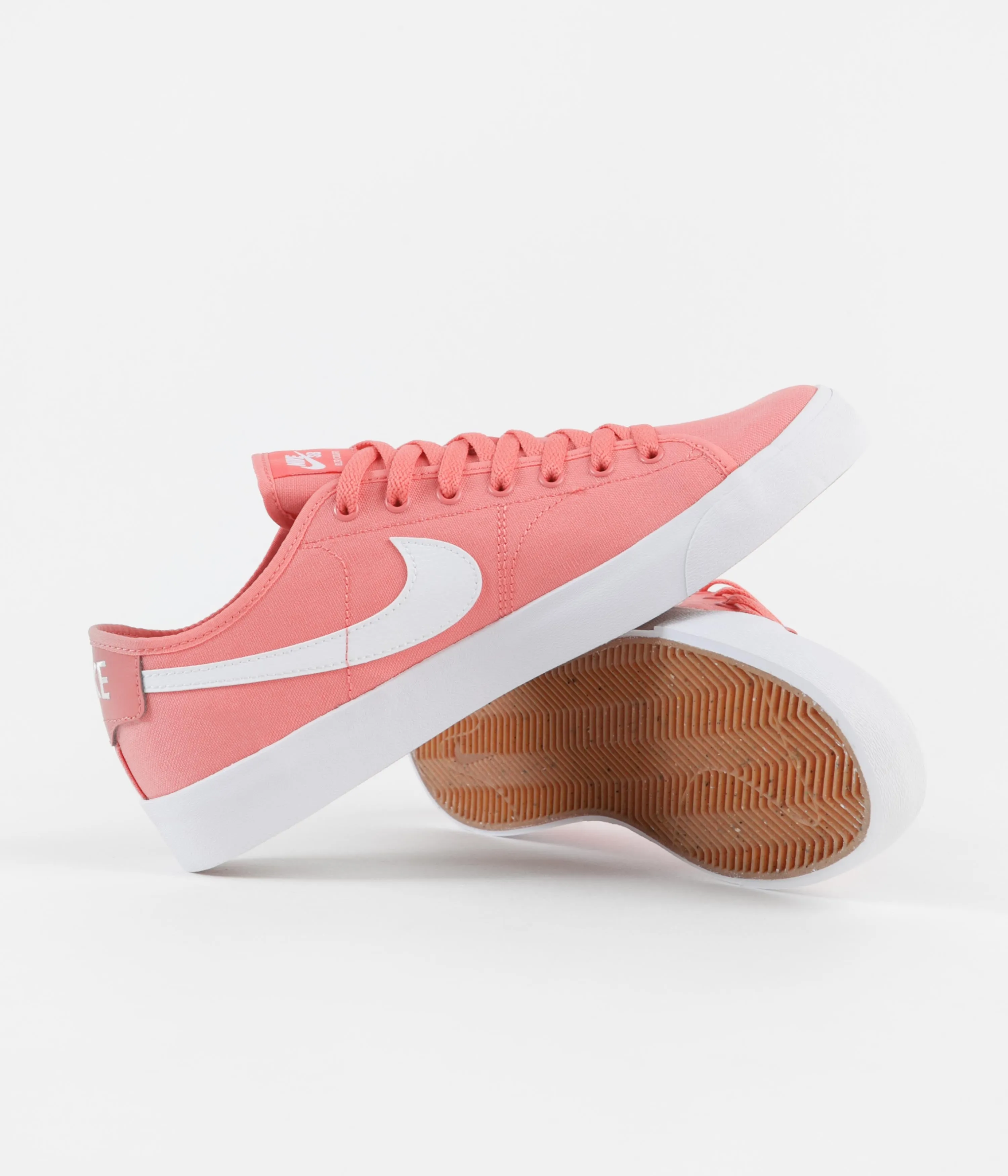 Nike SB Blazer Court Shoes - Pink Salt / White - Pink Salt - White