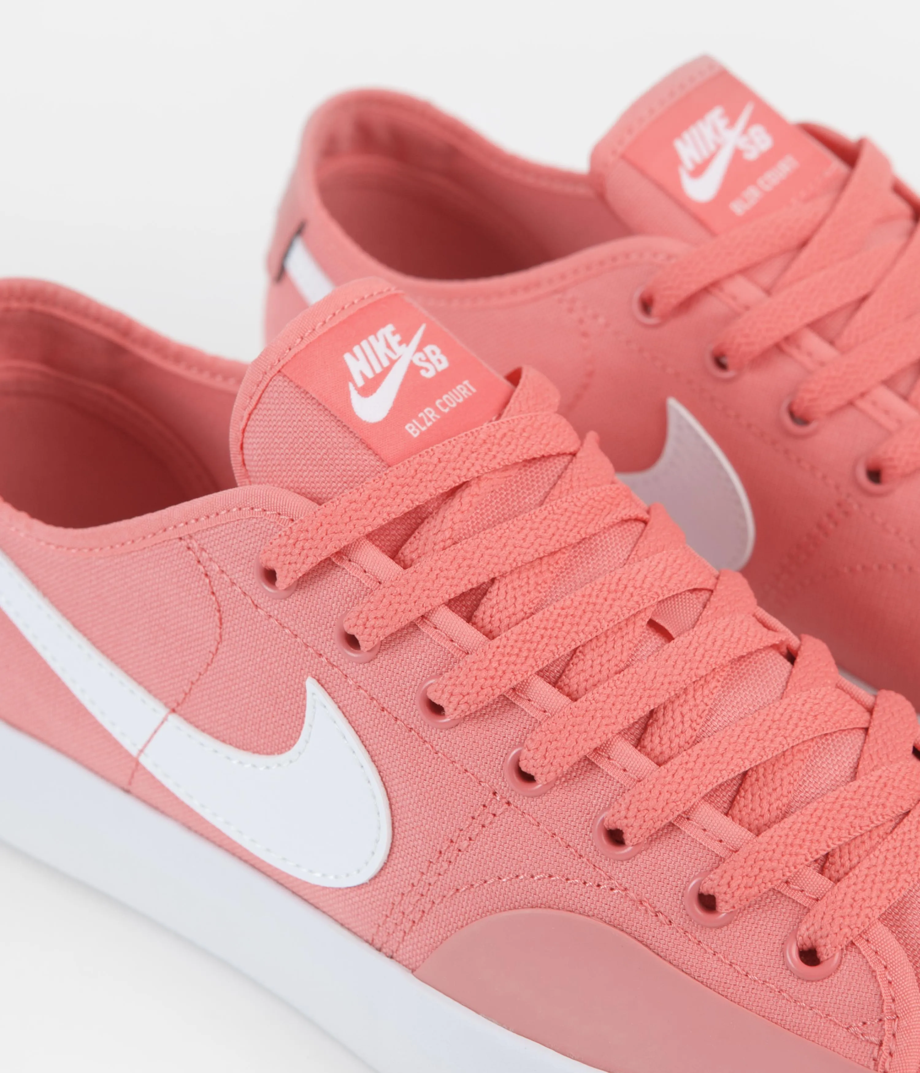 Nike SB Blazer Court Shoes - Pink Salt / White - Pink Salt - White