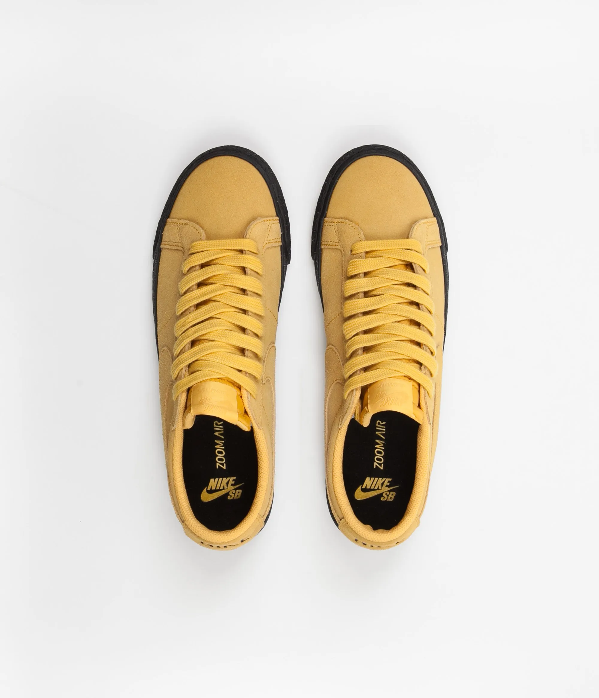 Nike SB Blazer Low Shoes - Yellow Ochre / Yellow Ochre - Black