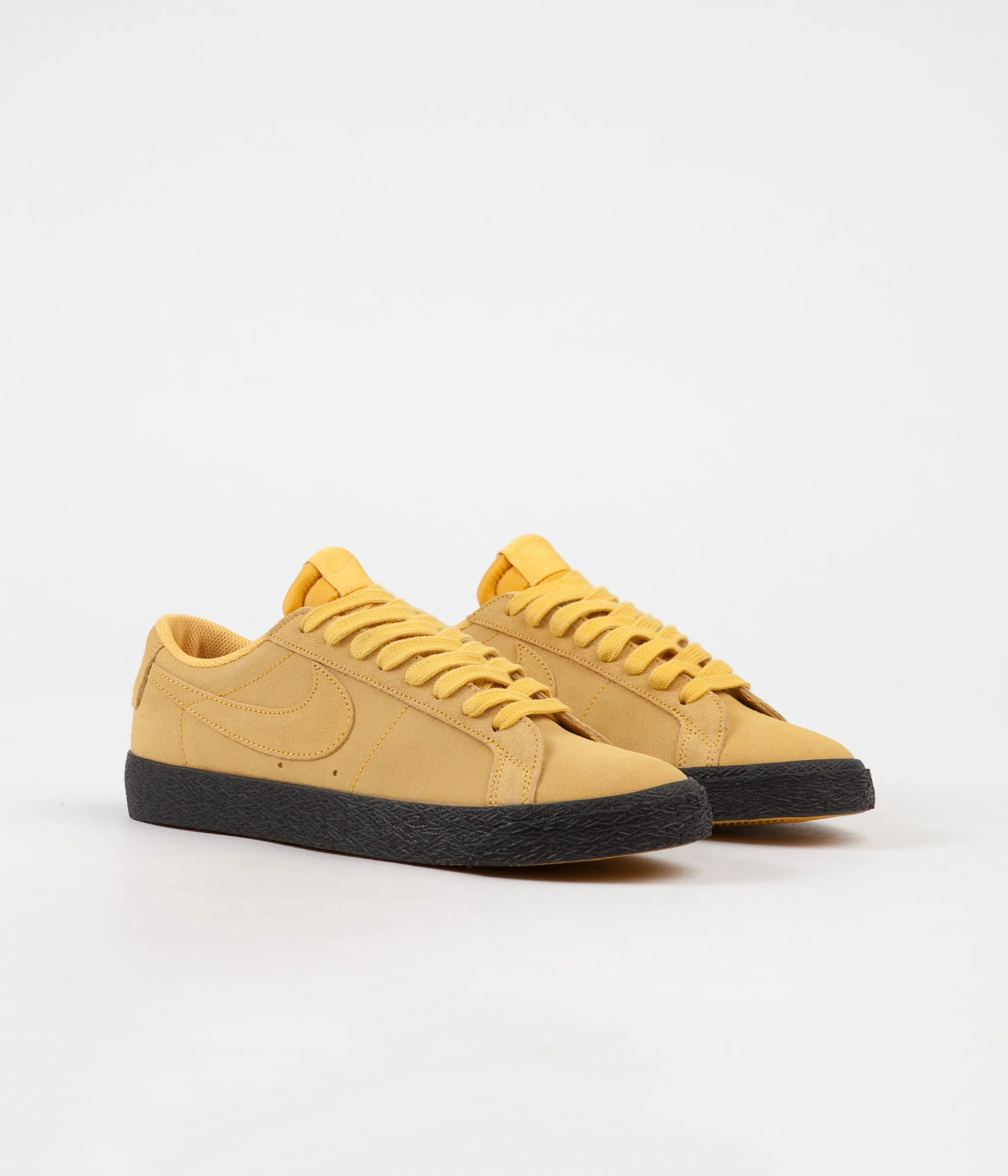 Nike SB Blazer Low Shoes - Yellow Ochre / Yellow Ochre - Black