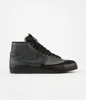 Nike SB Blazer Mid Edge Shoes - Iron Grey / Black - Black