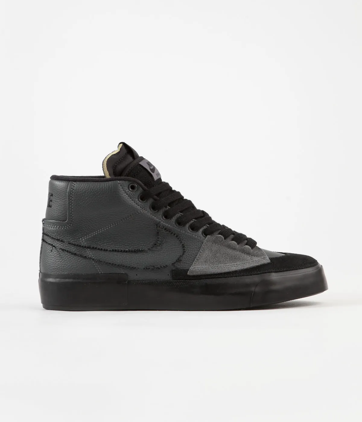 Nike SB Blazer Mid Edge Shoes - Iron Grey / Black - Black