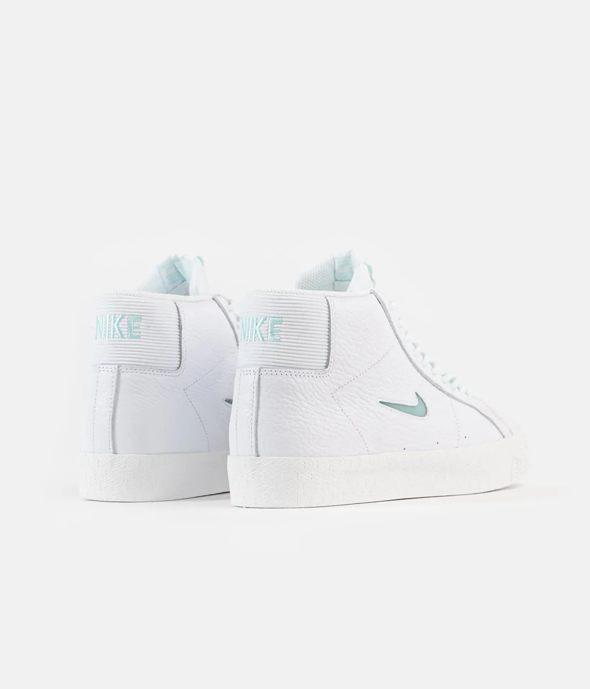 Nike SB Blazer Mid Premium Shoes - White / Glacier Ice - White - Summit White