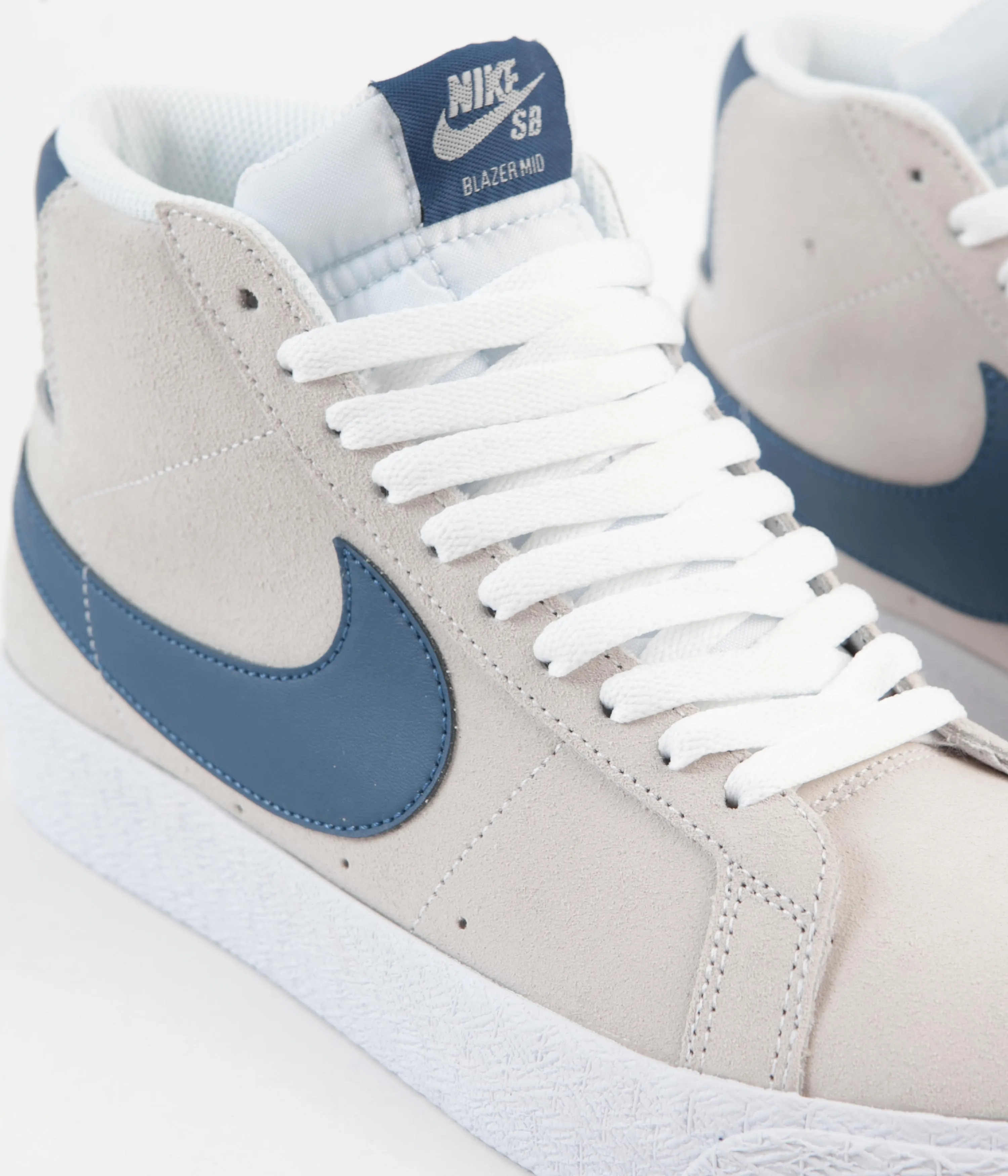 Nike SB Blazer Mid Shoes - White / Court Blue - White - White