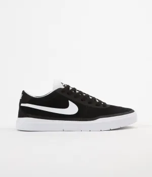 Nike SB Bruin Hyperfeel Shoes - Black / White - White