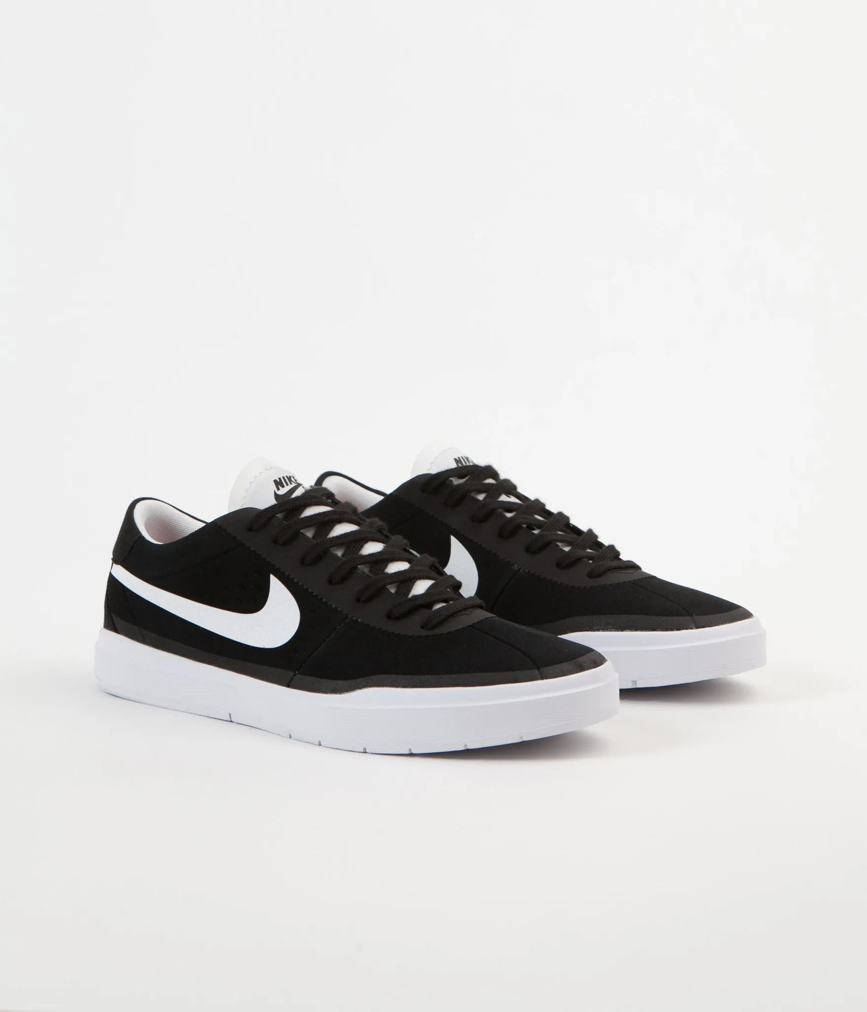 Nike SB Bruin Hyperfeel Shoes - Black / White - White