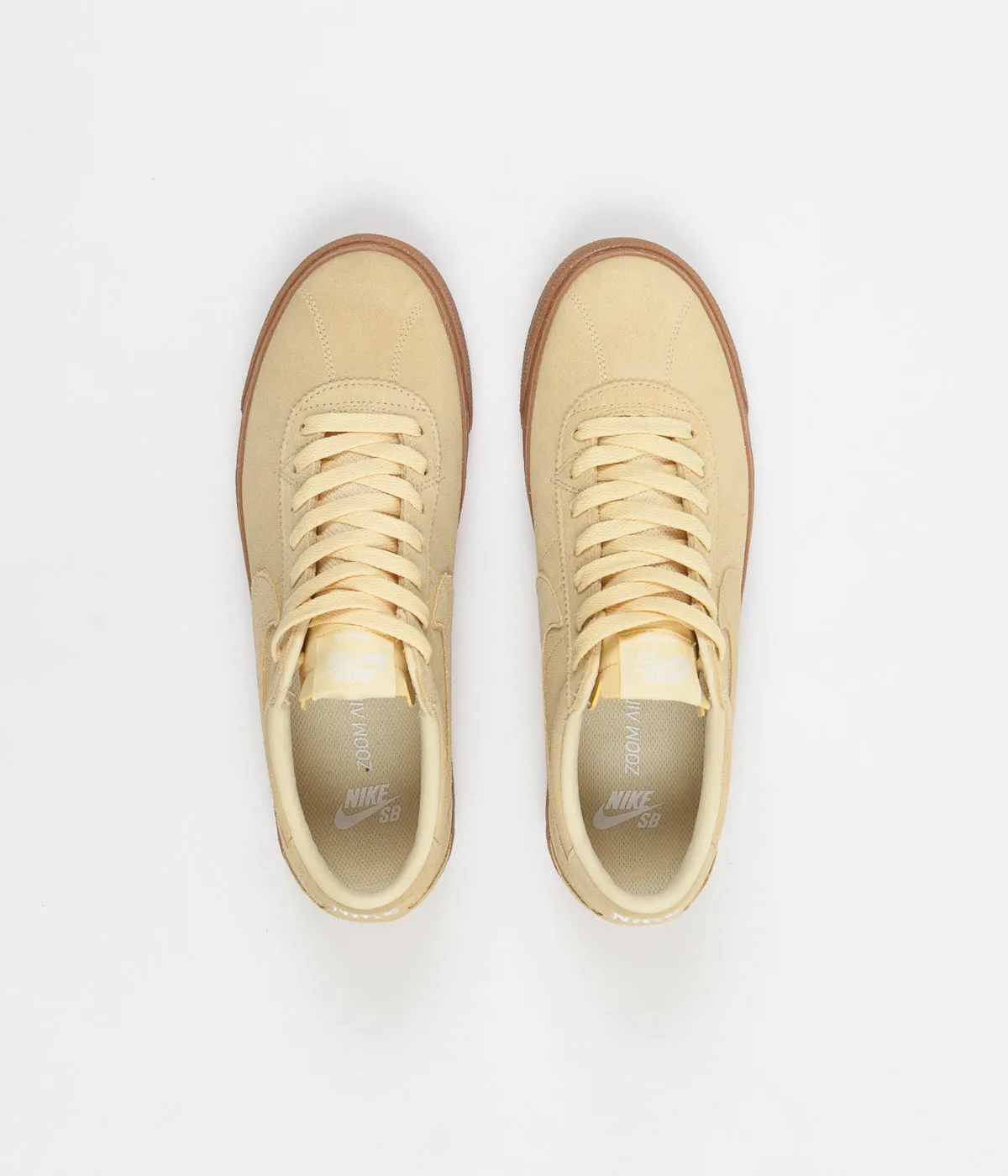 Nike SB Bruin Premium SE Shoes - Lemon Wash / Lemon Wash - White