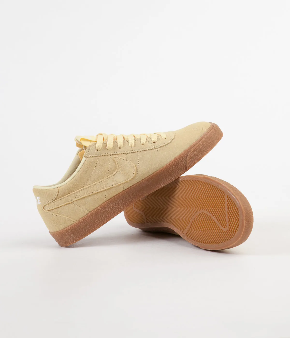 Nike SB Bruin Premium SE Shoes - Lemon Wash / Lemon Wash - White