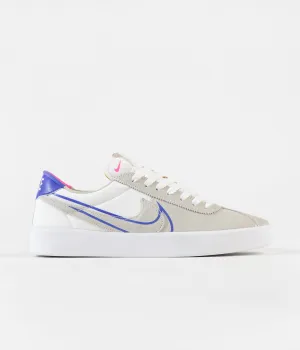 Nike SB Bruin React Shoes - Summit White / Racer Blue - Pink Blast