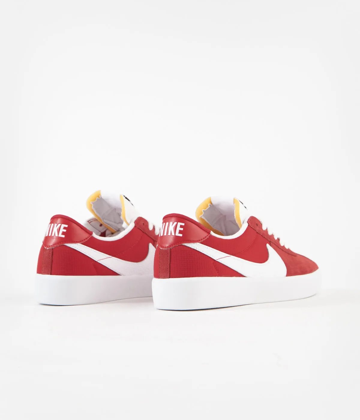 Nike SB Bruin React Shoes - University Red / White - University Red