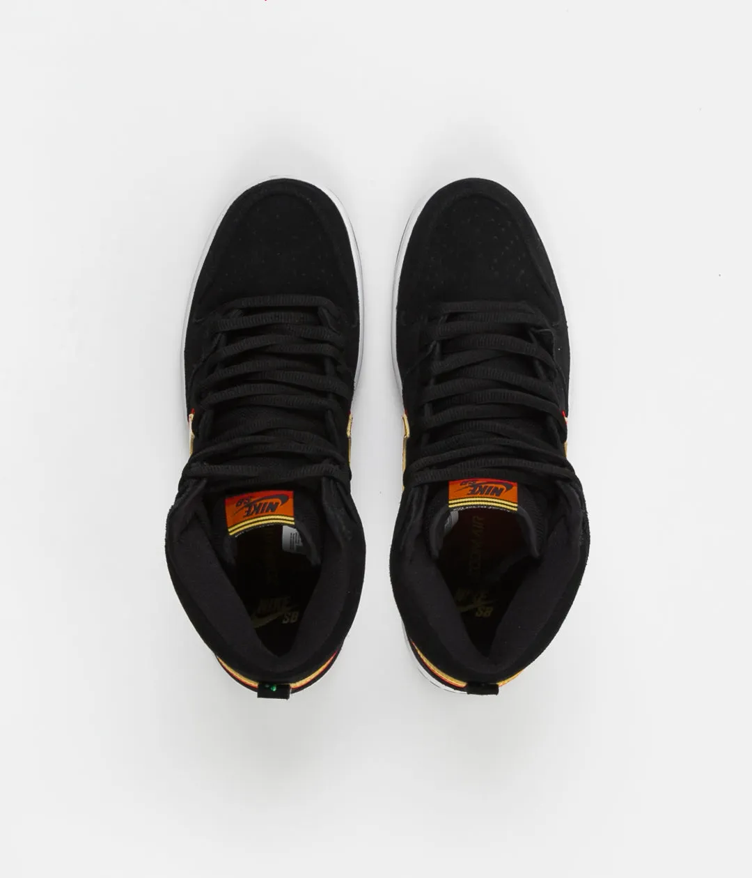 Nike SB Dunk High Pro Shoes - Black / University Gold - Team Orange