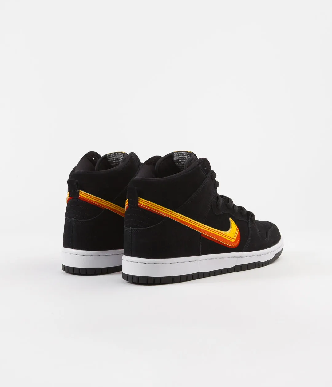 Nike SB Dunk High Pro Shoes - Black / University Gold - Team Orange