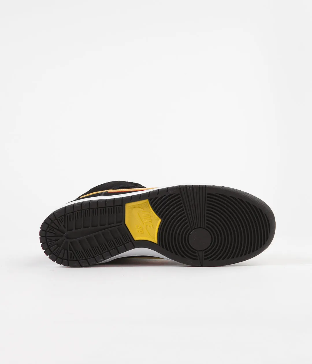Nike SB Dunk High Pro Shoes - Black / University Gold - Team Orange