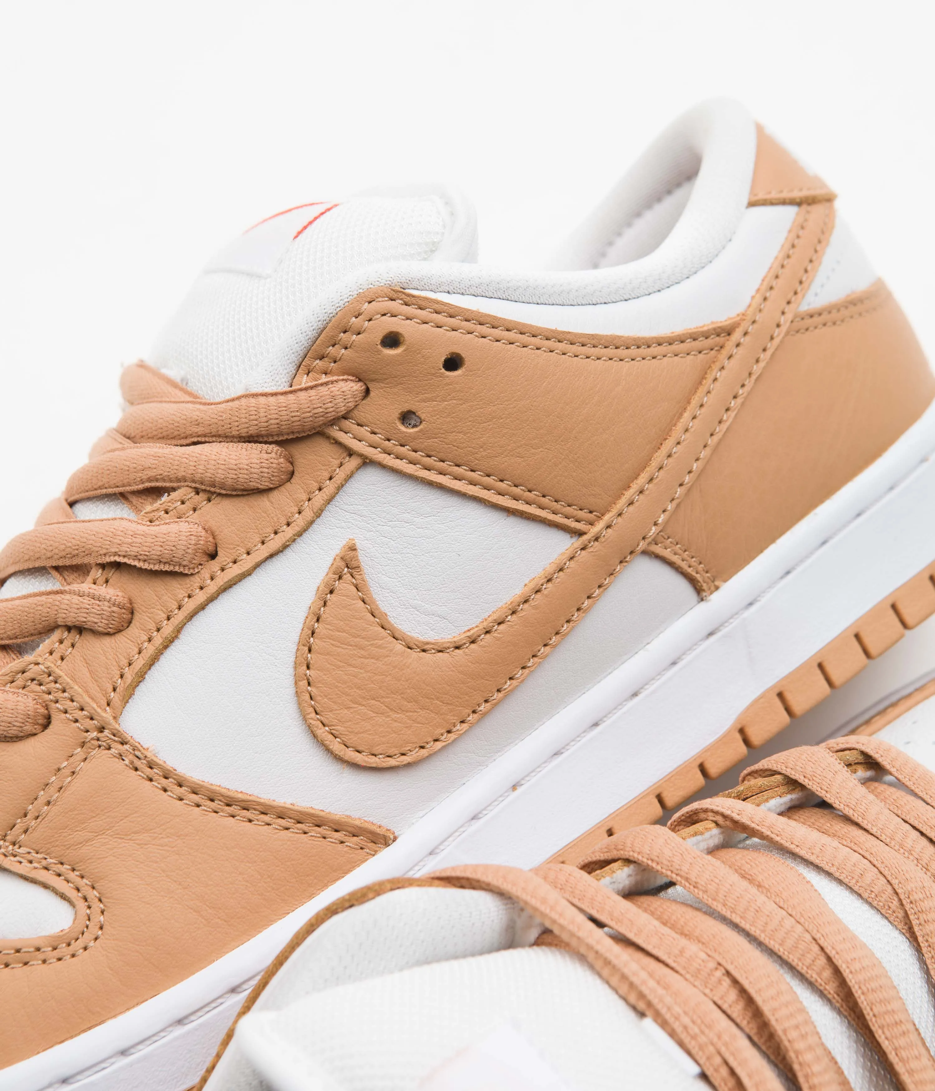 Nike SB Dunk Low Pro Orange Label Shoes - Light Cognac / Light Cognac - White - Light Cognac