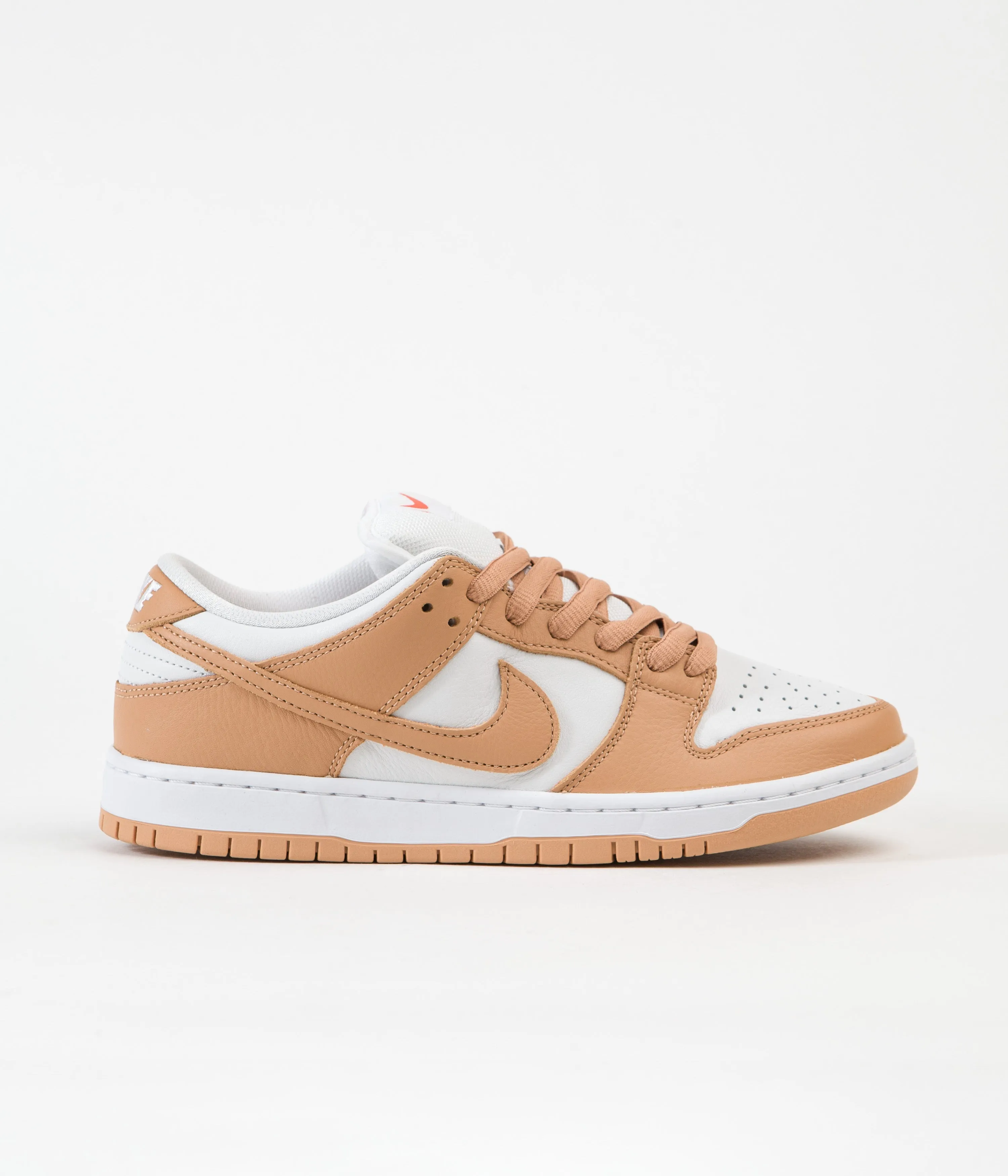 Nike SB Dunk Low Pro Orange Label Shoes - Light Cognac / Light Cognac - White - Light Cognac