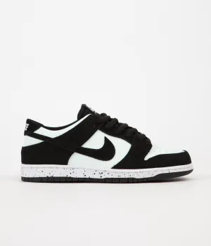 Nike SB Dunk Low Pro Shoes - Black / Black - Barely Green - White