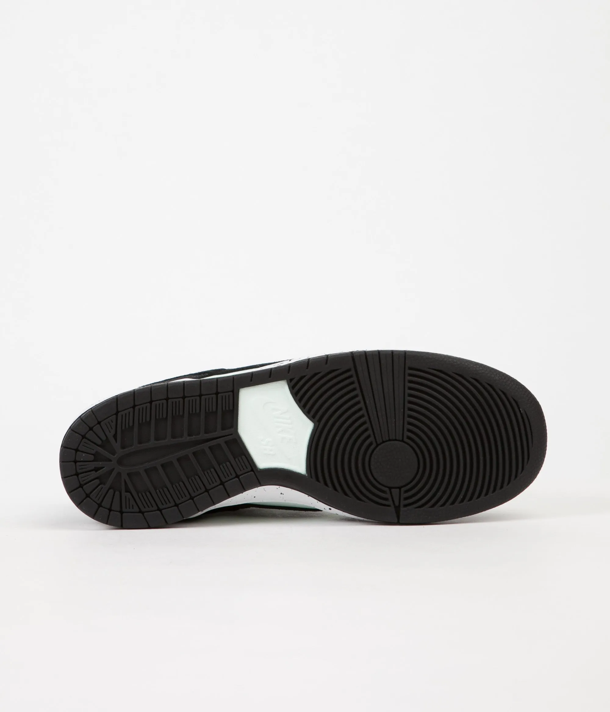 Nike SB Dunk Low Pro Shoes - Black / Black - Barely Green - White