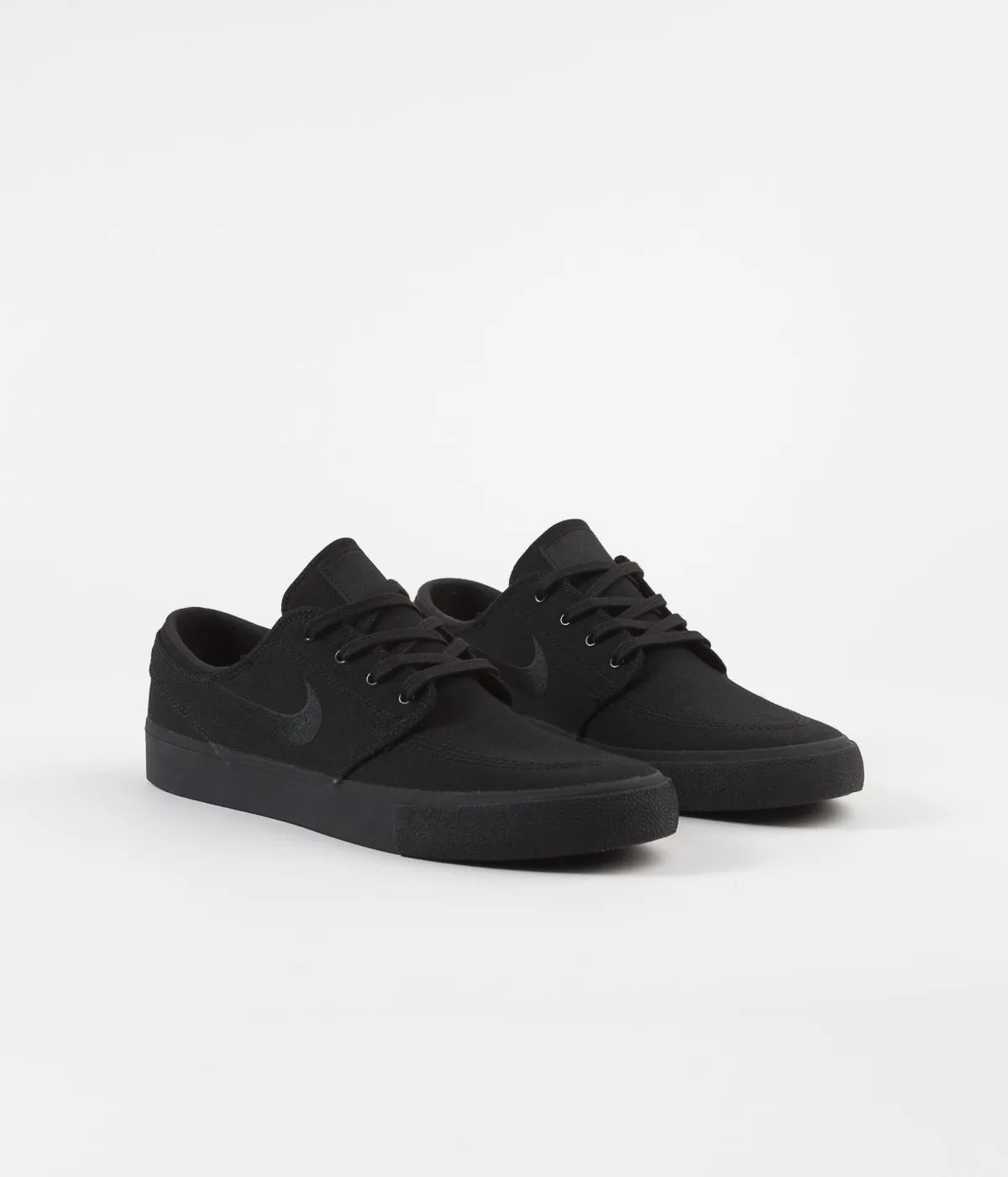 Nike SB Janoski Canvas Remastered Shoes - Black / Black - Black - Black