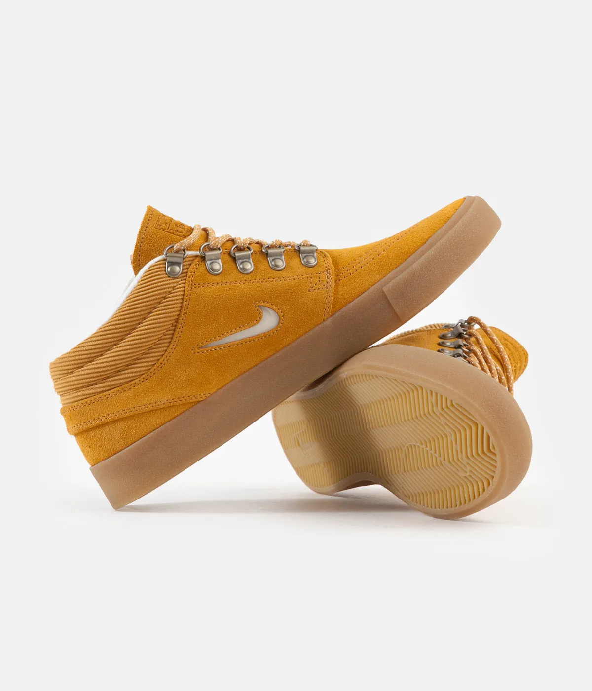 Nike SB Janoski Mid Remastered Premium Shoes - Chutney / White - Chutney - Gum Light Brown