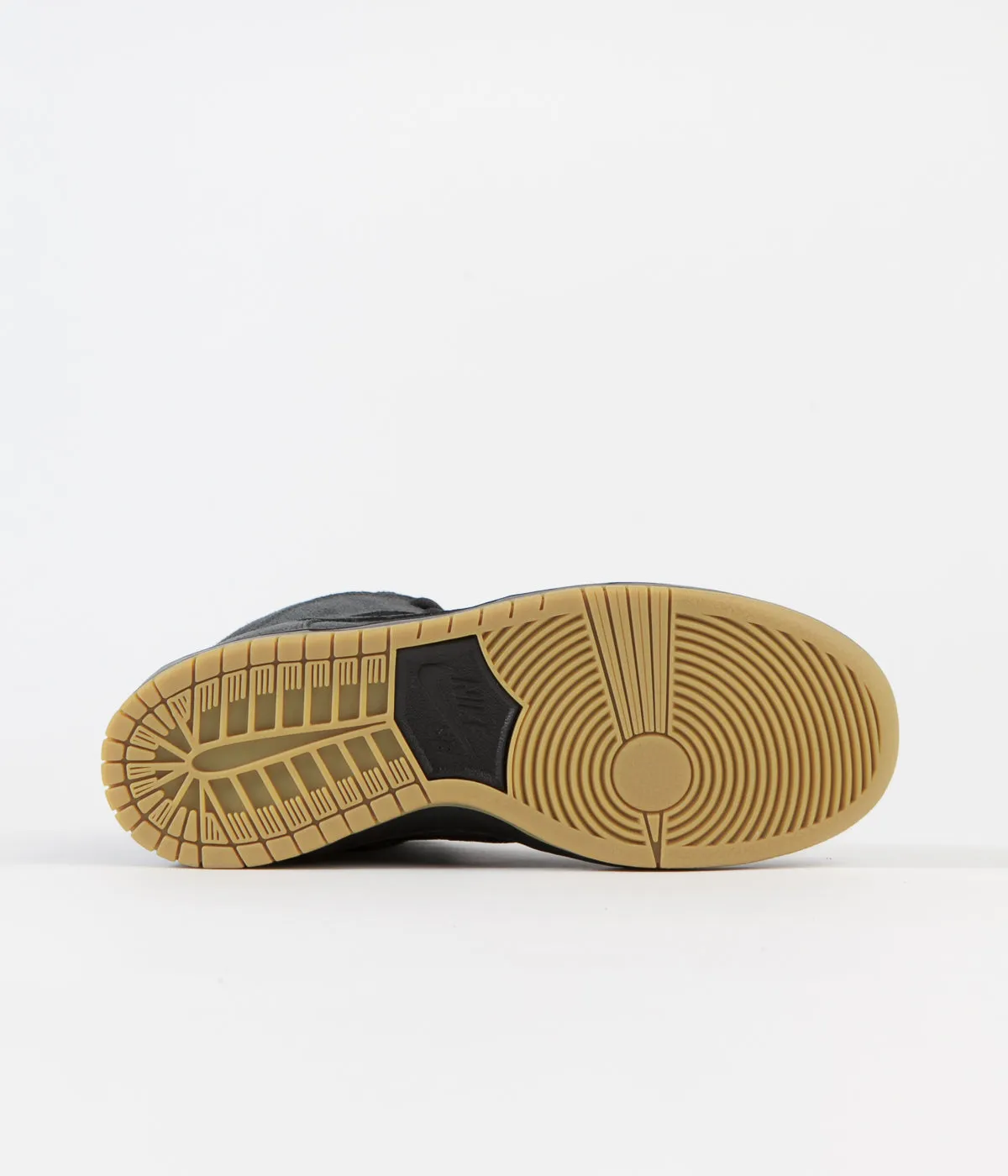 Nike SB Orange Label Dunk High Pro Shoes - Dark Smoke Grey / Black - Dark Smoke Grey  - White