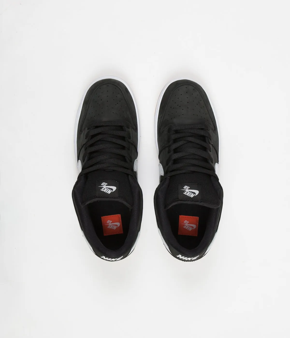 Nike SB Orange Label Dunk Low Pro Shoes - Black / White - Black