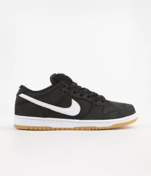 Nike SB Orange Label Dunk Low Pro Shoes - Black / White - Black