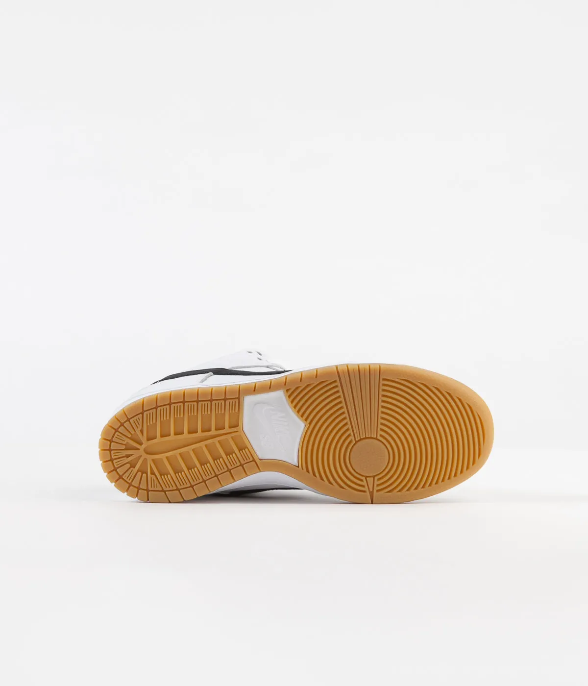 Nike SB Orange Label Dunk Low Pro Shoes - White / Black - Gum