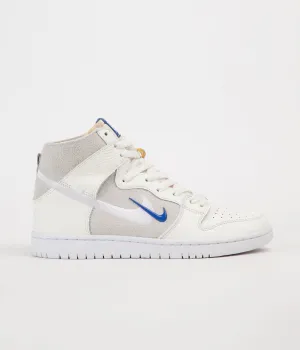 Nike SB x Soulland Dunk High Pro Shoes - Sail / Game Royal - White