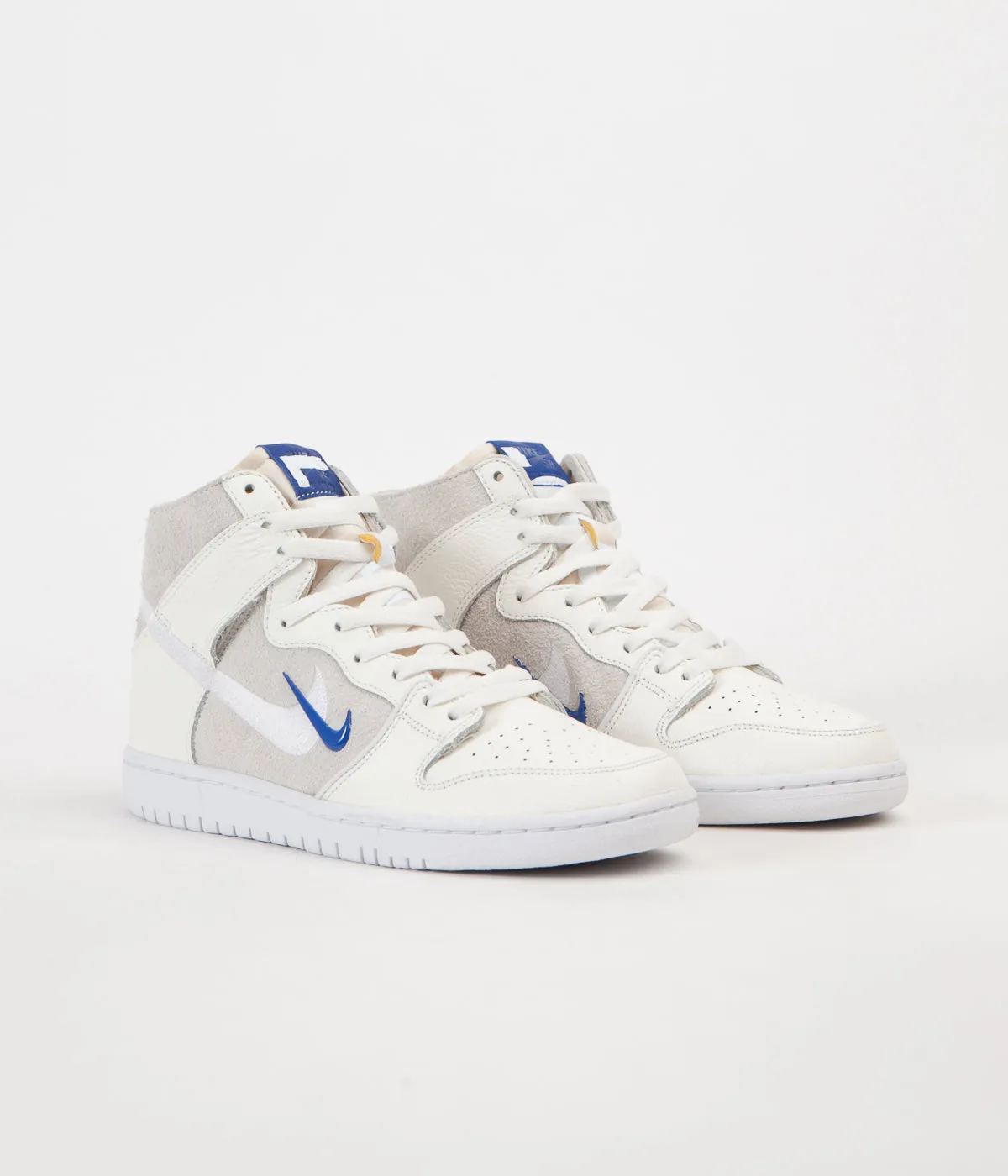 Nike SB x Soulland Dunk High Pro Shoes - Sail / Game Royal - White