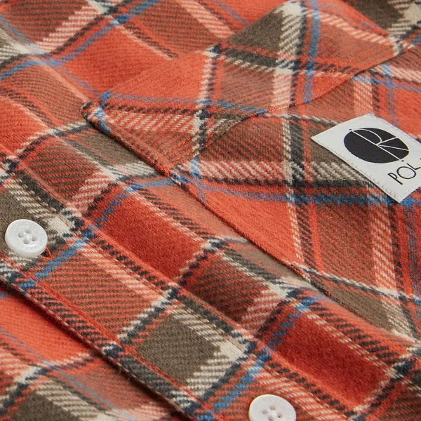 Polar Skate Co Flannel Shirt - Orange