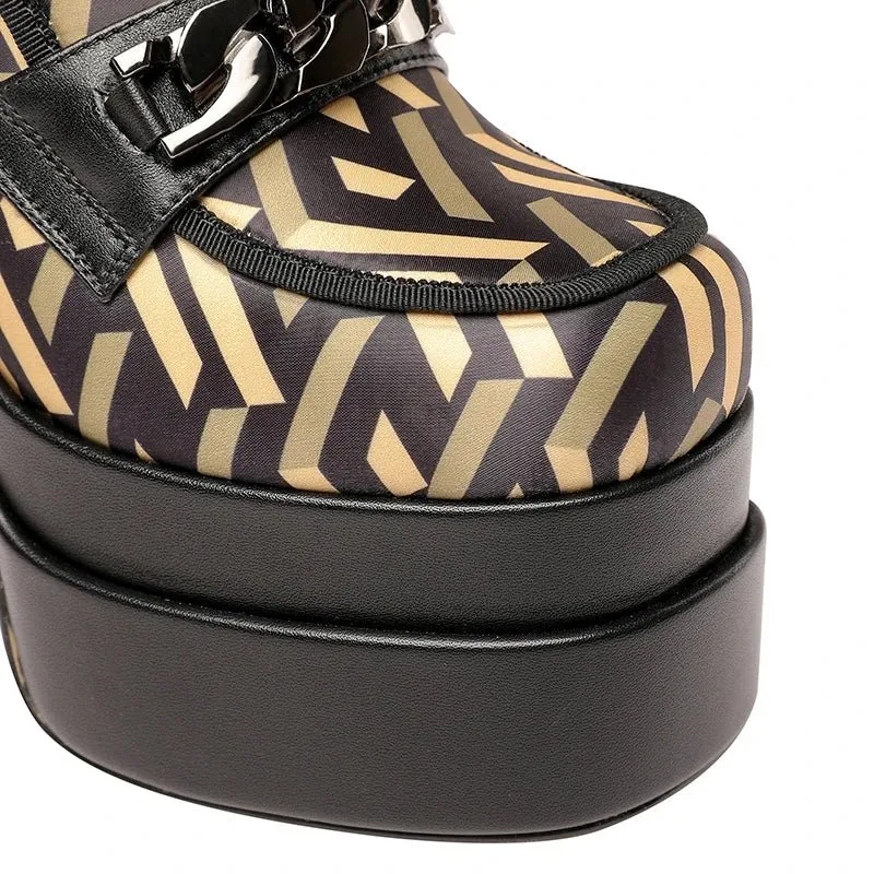 Pre Order:  Chunky High Heels Short Boots