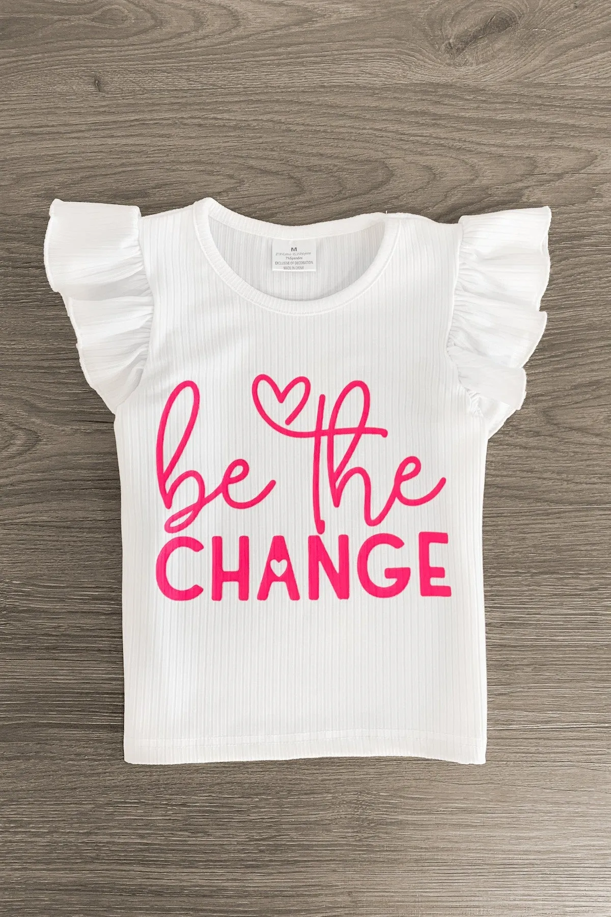 "Be The Change" Hot Pink Short Set
