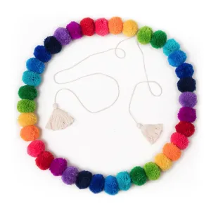 Rainbow Pom Pom Garland