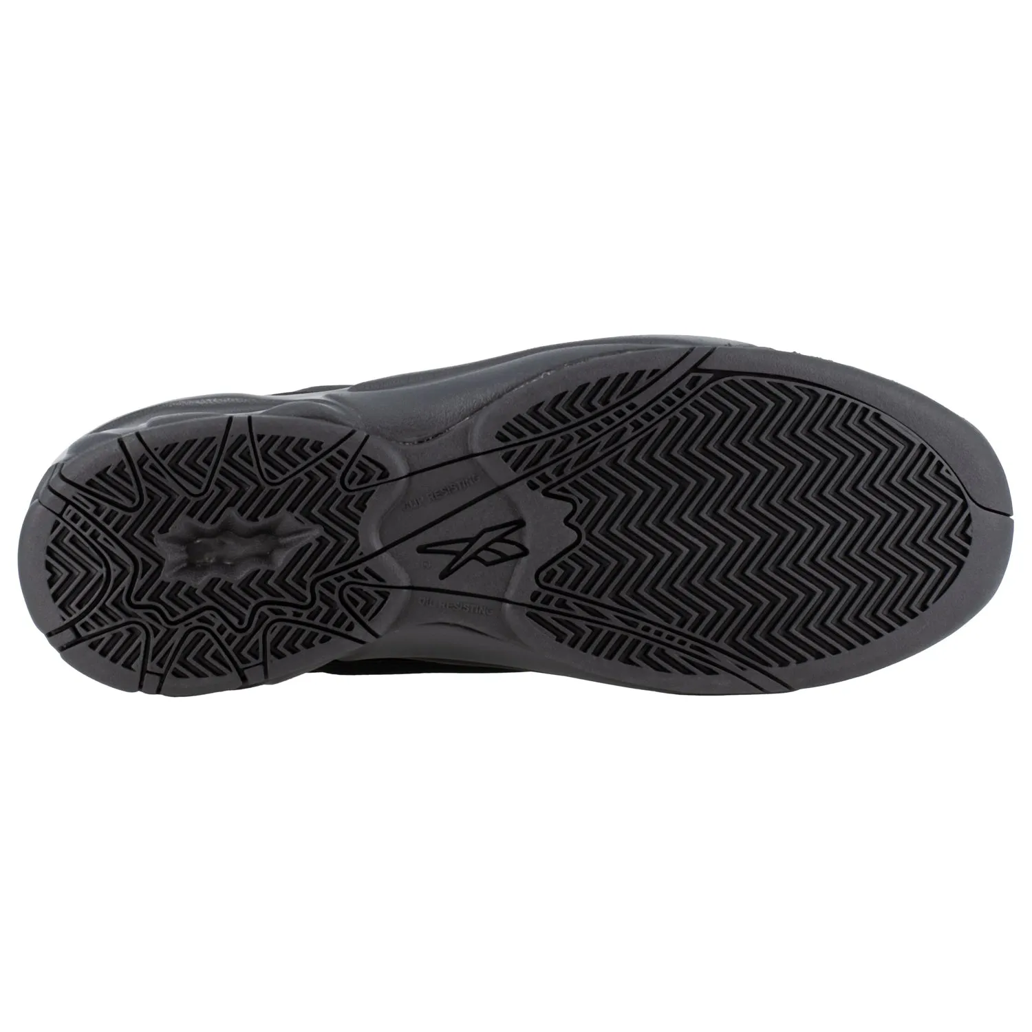 Reebok Mens The Blast Black Leather Work Shoes