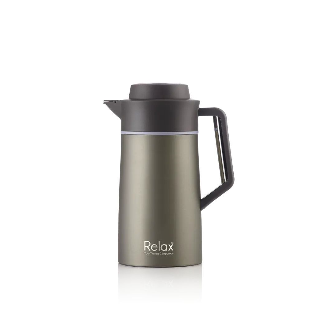 RELAX 1500ML 18.8 STAINLESS STEEL THERMAL CARAFE - BLACK (D2800 SERIES)