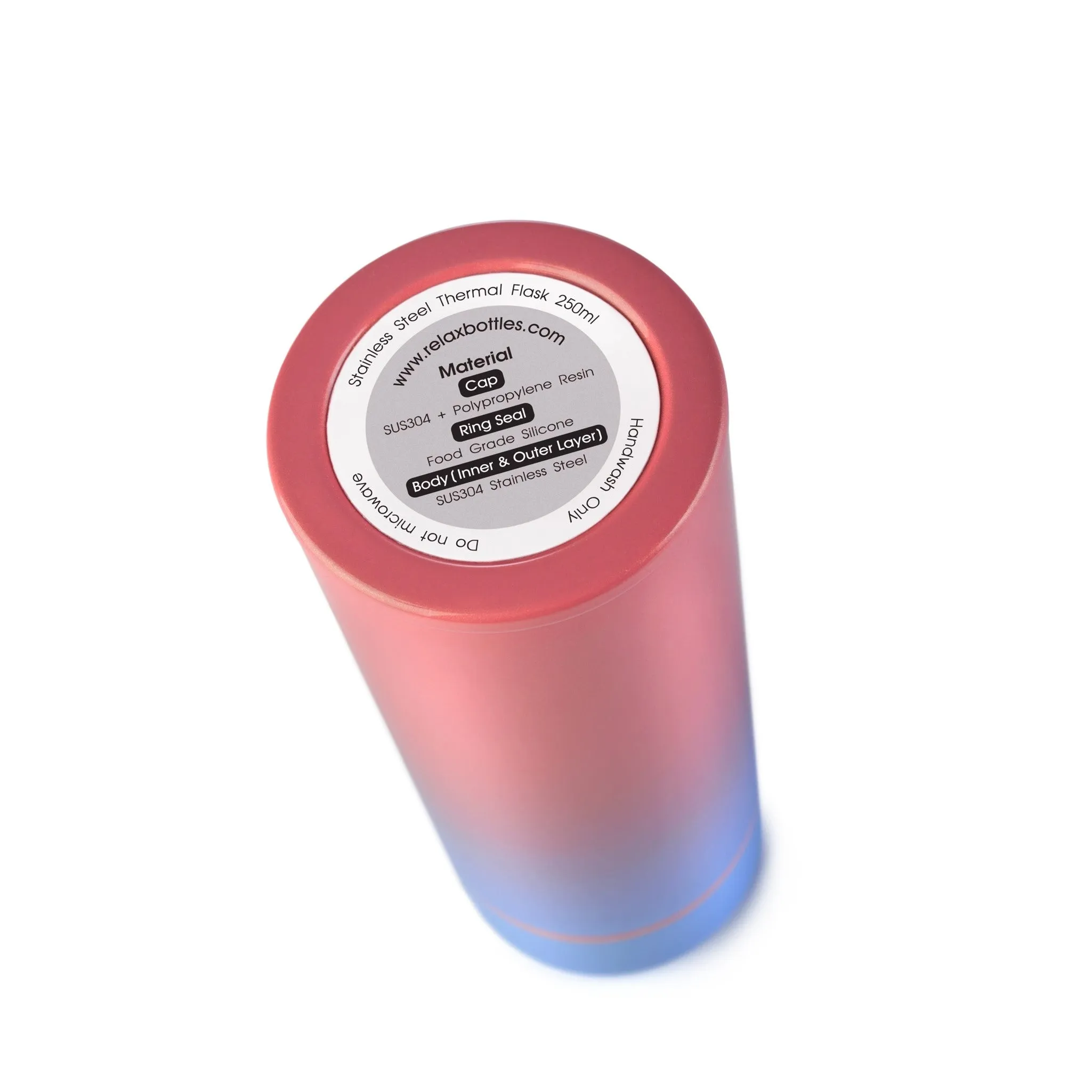 RELAX 250ML CHERIE STAINLESS STEEL THERMAL FLASK - PINK