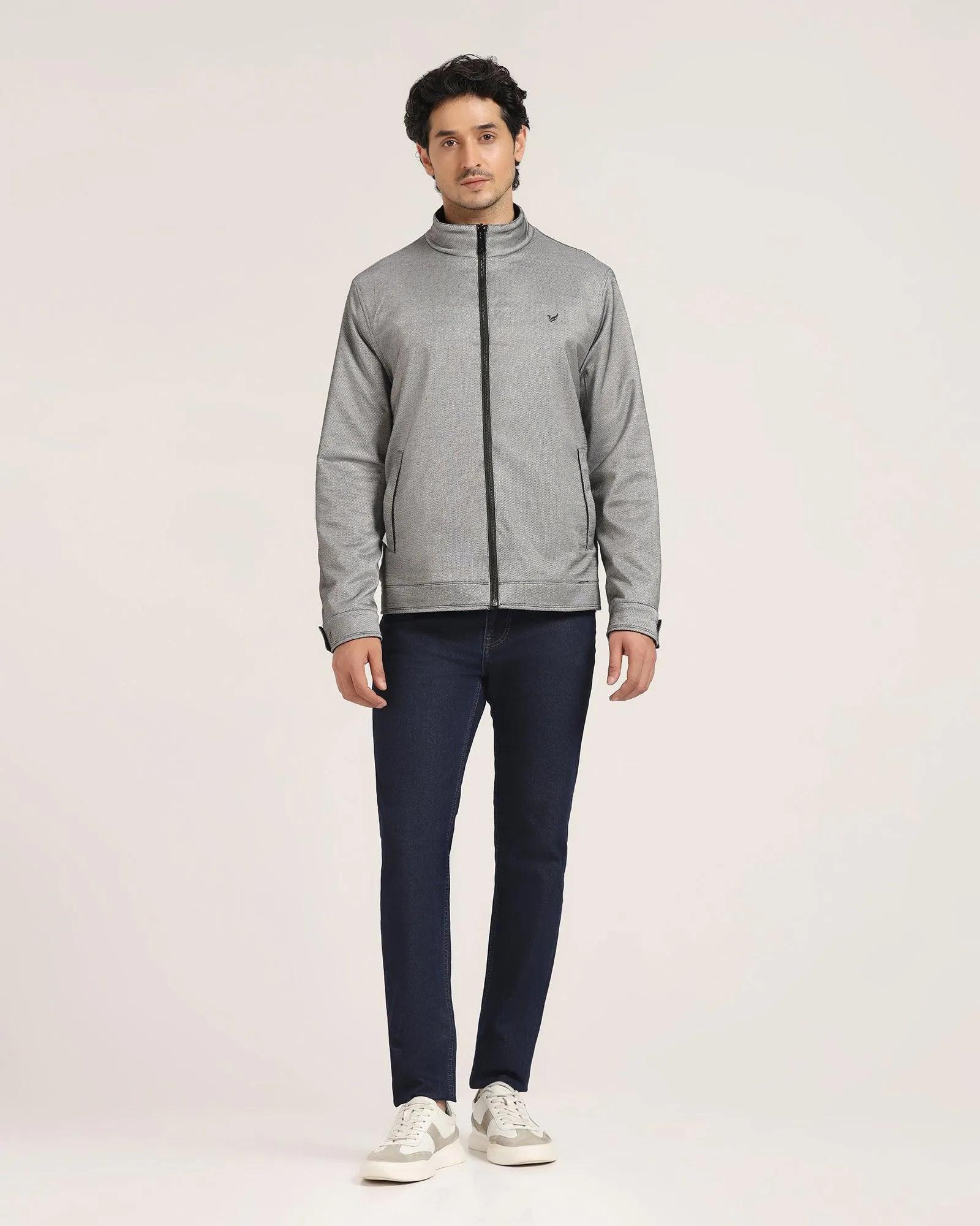Reversible Olive Solid Zipper Jacket - Levin