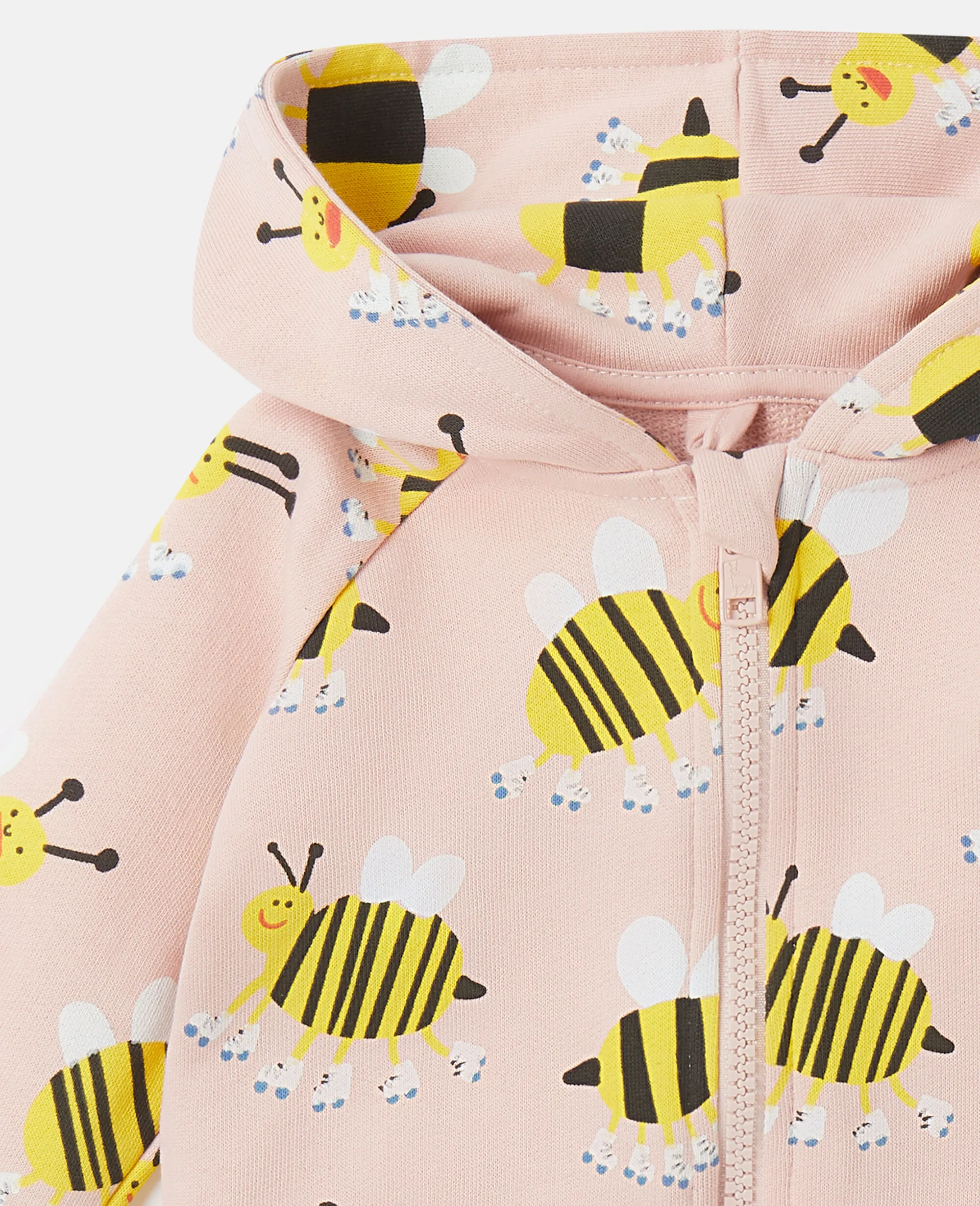 Roller Skate Bumblebee Zip Hoodie