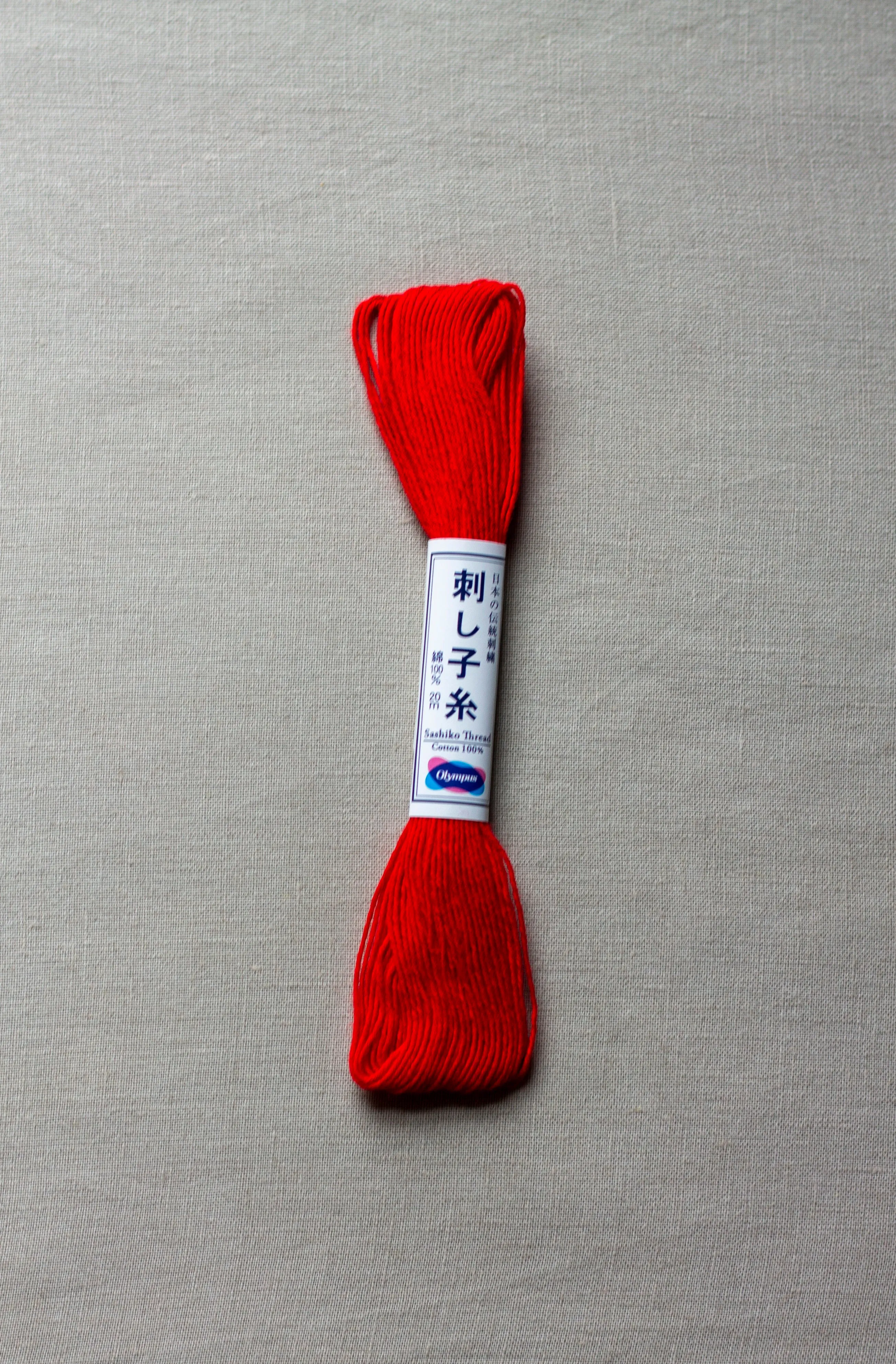 Sashiko thread #15 - Bright Red