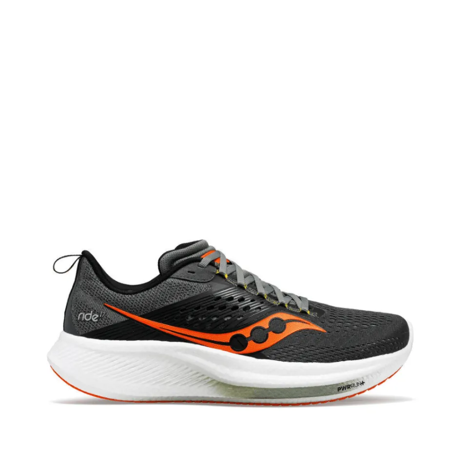 Saucony Ride 17 Men's Running Shoes SS24 Shadow / Pepper
