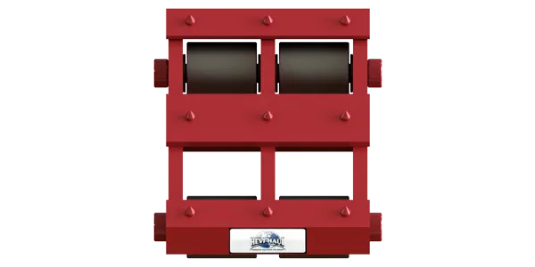 Short Straight Line Skate HST-1040 | 20 Ton Capacity - Steel Rollers