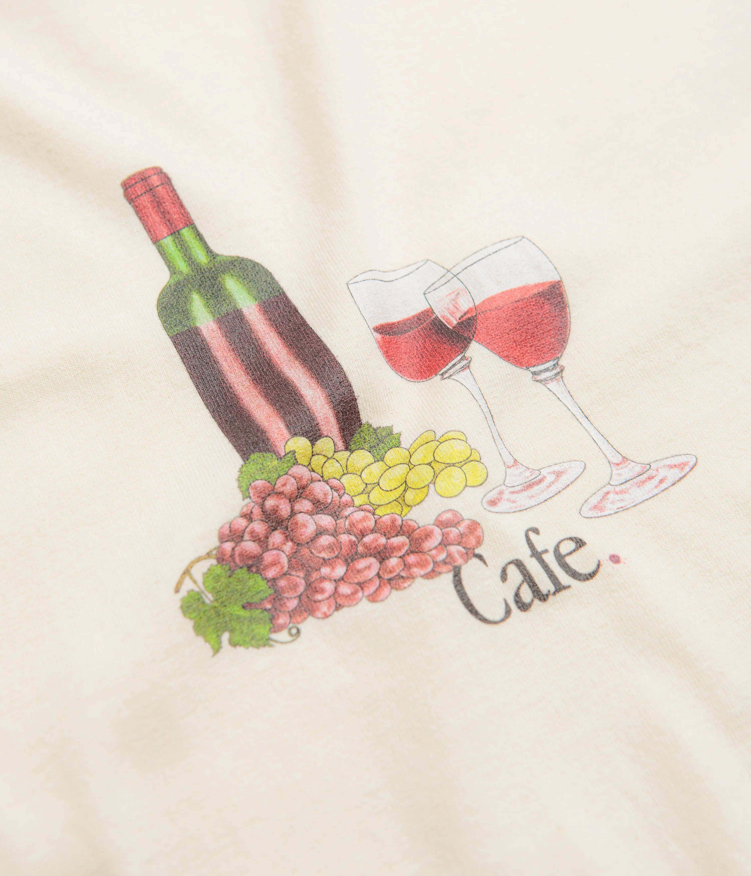 Skateboard Cafe Vino T-Shirt - Cream