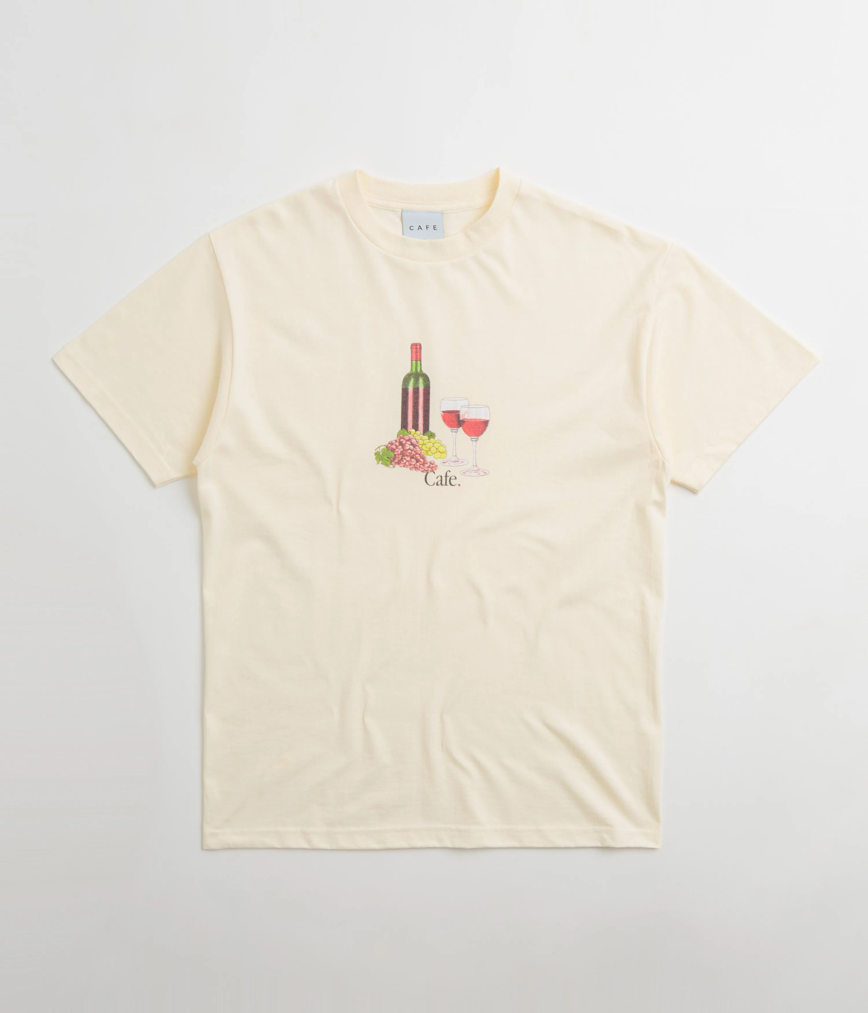 Skateboard Cafe Vino T-Shirt - Cream