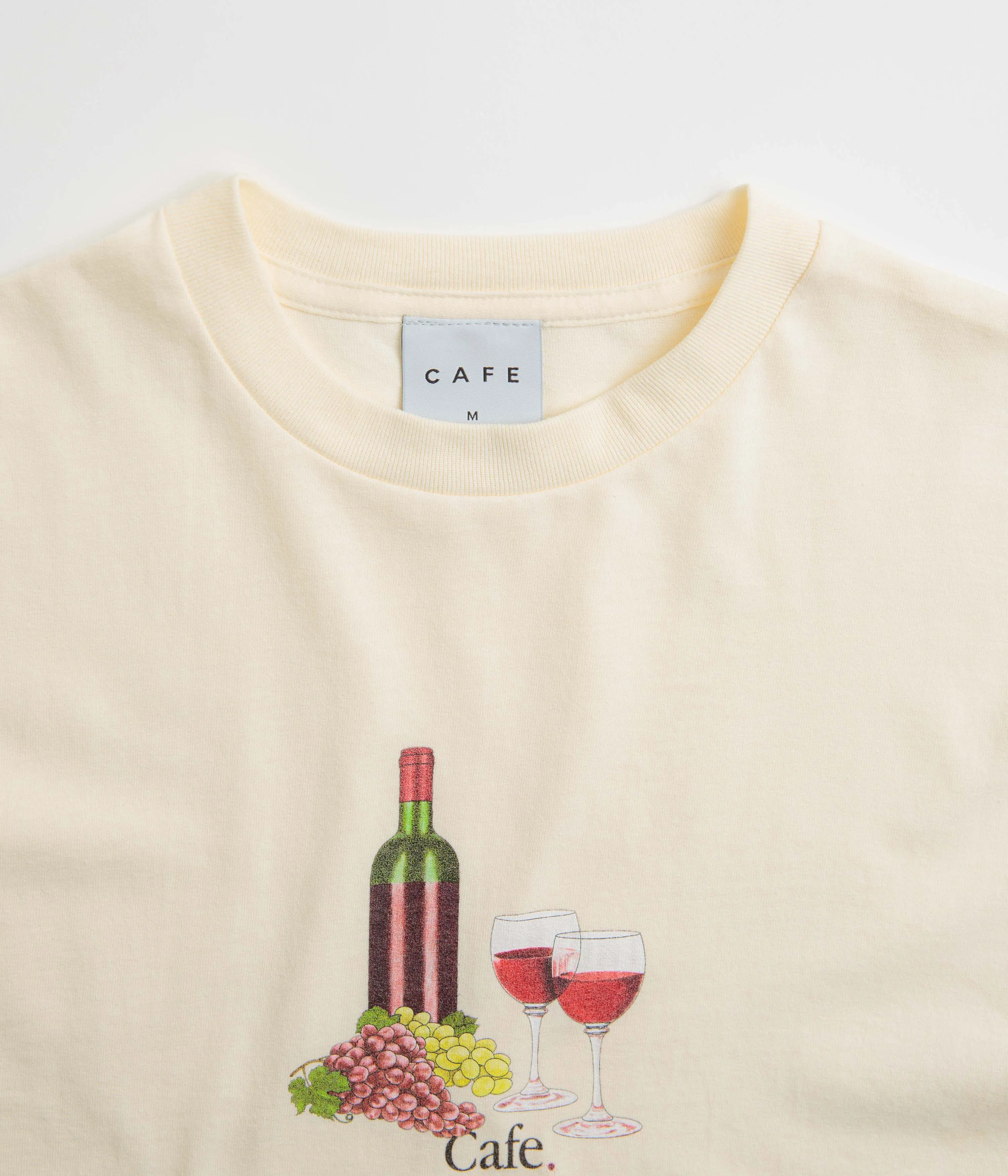 Skateboard Cafe Vino T-Shirt - Cream