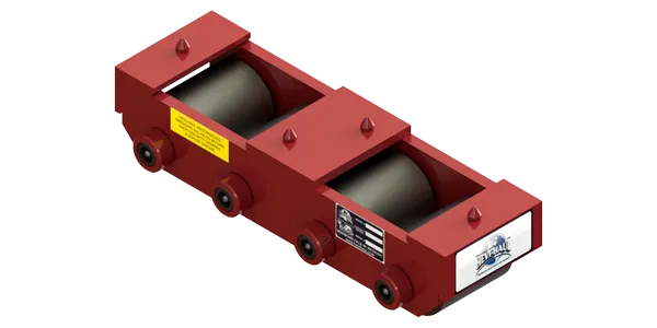 Slim Straight Line Skate HTDM-4 | 7.5 Ton Capacity - Steel Rollers