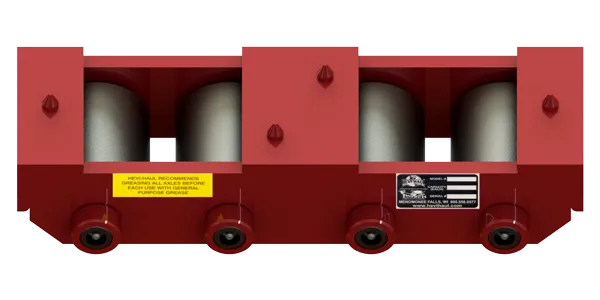 Slim Straight Line Skate HTDM-4 | 7.5 Ton Capacity - Steel Rollers