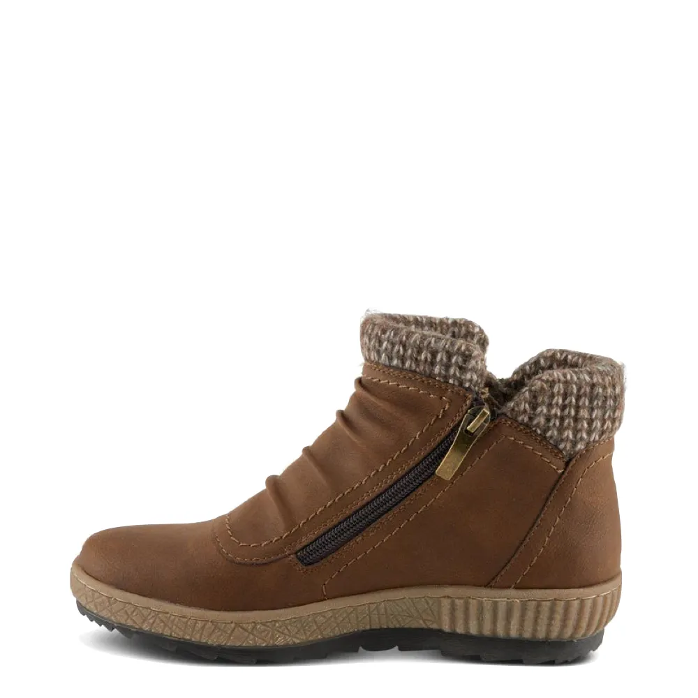 Spring Step Women's Cleora Side Zip Waterproof Boot in Chocolate