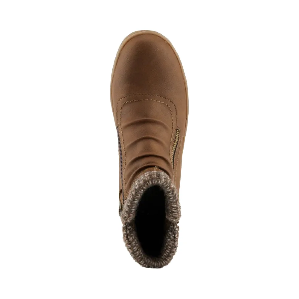 Spring Step Women's Cleora Side Zip Waterproof Boot in Chocolate