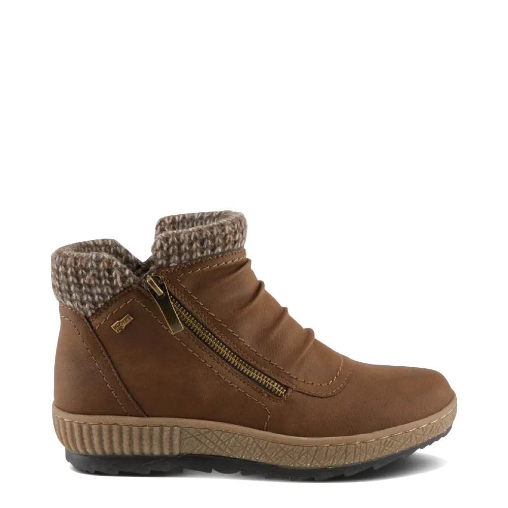 Spring Step Women's Cleora Side Zip Waterproof Boot in Chocolate
