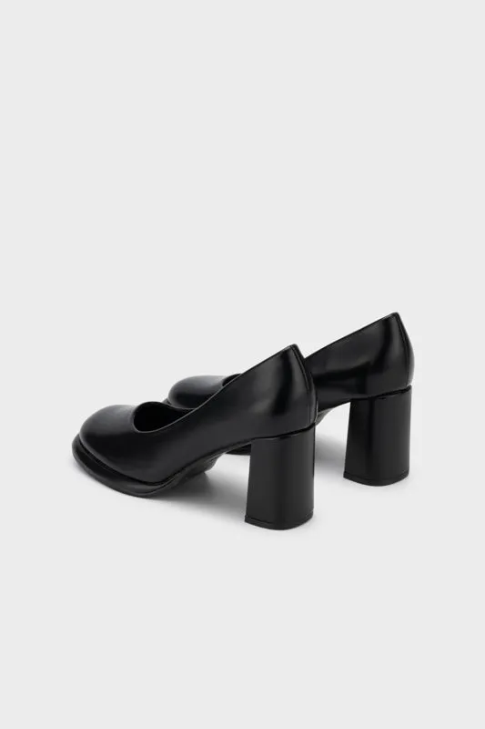 SQUARE TOE PLATFORM HEEL PUMP